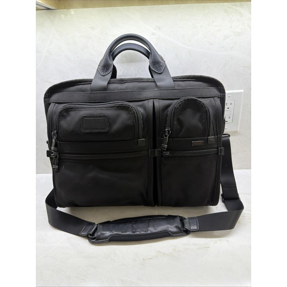 TUMI Alpha T-Pass 26514DH 16" Ballistic Nylon Laptop Briefcase w/Shoulder Strap